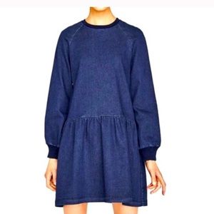 Zara Long Sleeve Denim Dress